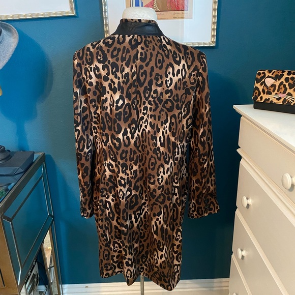 NWT CHICO’S BLACK LABEL ANIMAL PRINT COAT - Picture 2 of 8